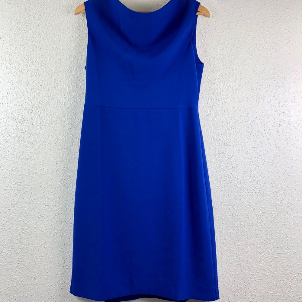 J. Crew Sleeveless Midi Dress in Bright Cobalt Blue